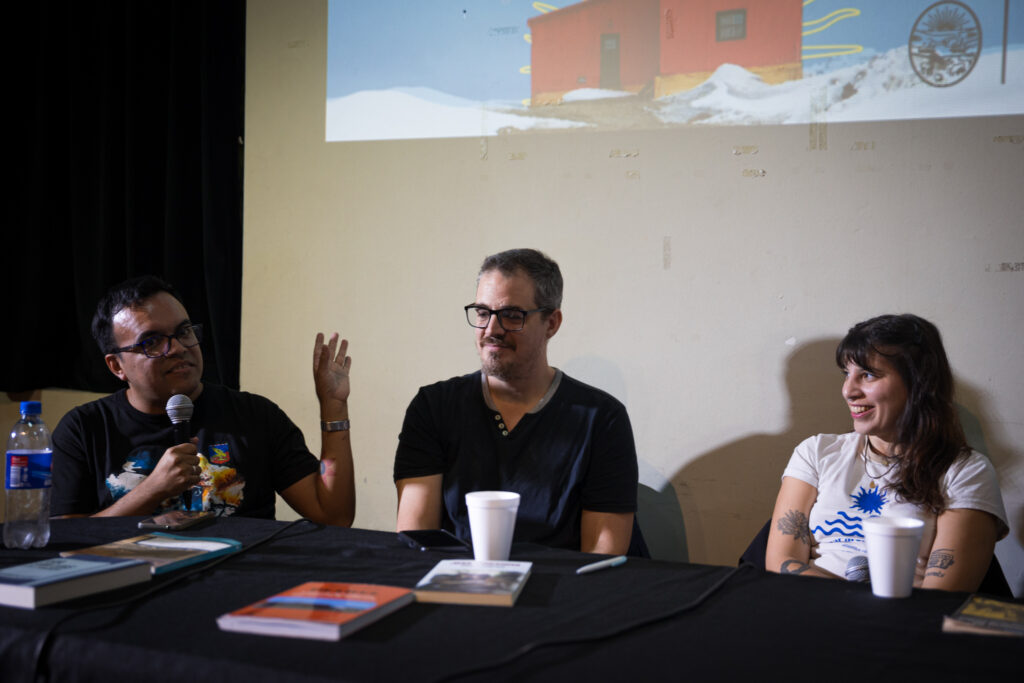 David Pizzarro, Juan Terranova y Ariadna Alippi. “Desde Malvinas al proyecto nacional”